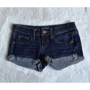 Mossimo Supply Co Women's Blue Denim Booty Shorts Size 3